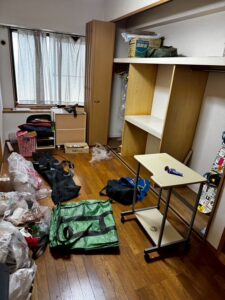 不用品撤去回収後のハウスクリーニング