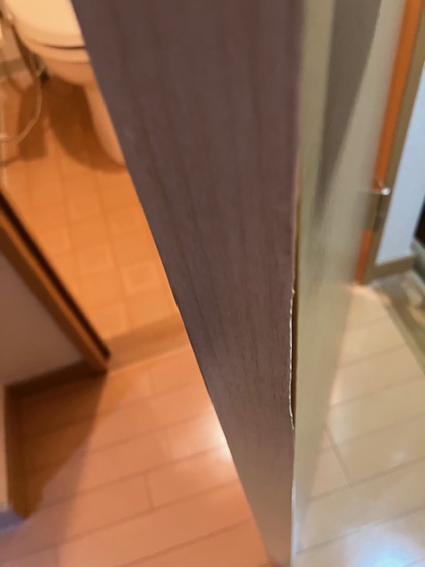 扉小口シート補修