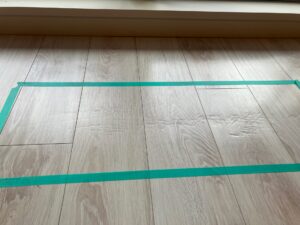 ソファ跡、フローリングは張り替えずにリペアで解決